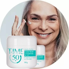 Creme Facial Rejuvenescedor Combate Às Rugas e Flacidez TIME REVERSE 50 Abelha Rainha REF 3083 - Importados da Malu