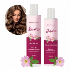 Kit Shampoo + Condicionador Com Óleo de Rosa Mosqueta Hidratação E Brilho Rosativ Abelha Rainha - comprar online