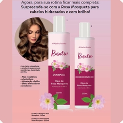 Kit Shampoo + Condicionador Com Óleo de Rosa Mosqueta Hidratação E Brilho Rosativ Abelha Rainha na internet