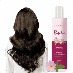 Shampoo Com Óleo de Rosa Mosqueta Hidratação E Brilho 300ml Rosativ Abelha Rainha REF 3098 - comprar online