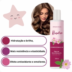 Condicionador Com Óleo de Rosa Mosqueta Hidratação E Brilho 200ml Rosativ Abelha Rainha REF 3099 na internet