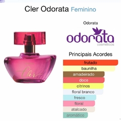 Deo Parfum Spray Cler Feminino Toque Cítrico Notas Frutais 75ml Odorata REF 3156 - Importados da Malu