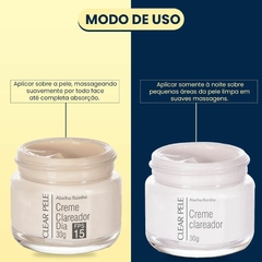 Creme Clareador Elimina Manchas Deixa a Pele Clara CLEAR PELE Abelha Rainha 30gr REF 3158 na internet