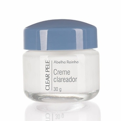 Creme Clareador Elimina Manchas Deixa a Pele Clara CLEAR PELE Abelha Rainha 30gr REF 3158 - Importados da Malu