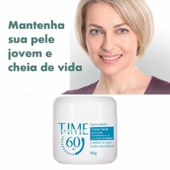 Creme Facial Rejuvenescedor Pantenol Combate Às Rugas Efeito Antioxidante TIME REVERSE 60 Abelha Rainha REF 3485 - Importados da Malu