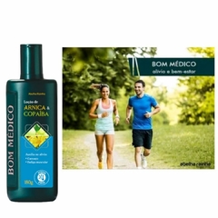 Loção Forte Relaxante Para Dores Musculares com Arnica e Copaíba BOM MÉDICO Abelha Rainha 180gr REF 3655 - comprar online