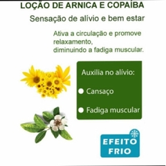 Imagem do Loção Forte Relaxante Para Dores Musculares com Arnica e Copaíba BOM MÉDICO Abelha Rainha 180gr REF 3655