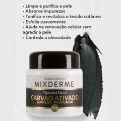 Máscara Facial Carvão Ativado Limpeza Profunda MIXDERME Abelha Rainha 55gr REF 3682 - comprar online