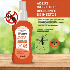 Kit 6 Repelente Adeus Inseto Mosquito Pernilongo Bem Estar Aloe Vera e Citronela 120ml Abelha Rainha - Importados da Malu