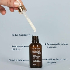 Kit Gel Creme Dia + Sérum Noite Concentrado Anti-Idade 3% Retinol Nanoencapsulado Rugas Linhas Expressão Abelha Rainha - Importados da Malu