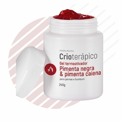 Gel Termoativador Pimenta Negra e Pimenta Caiena 240gr Abelha Rainha Redução de Medidas Celulite Pernas Bumbum REF 4576