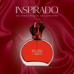 Imagem do Deo Parfum Rubi Glamour Floral Amadeirado Feminino Para Mulheres Poderosas 50ml Abelha Rainha REF 5287