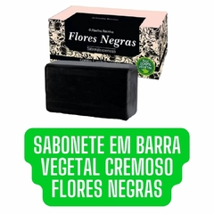 Sabonete Cremoso em Barra Vegetal Flores Negras Todo Cuidado Abelha Rainha 100g REF 5416 - comprar online