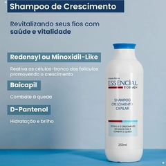 Shampoo de Crescimento Capilar 250ml Essencial For Men Abelha Rainha REF 7645 - loja online