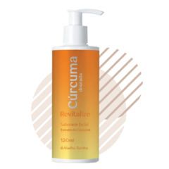 Sabonete Facial Extrato De Cúrcuma 120ml Revitalize Abelha Rainha REF 2450