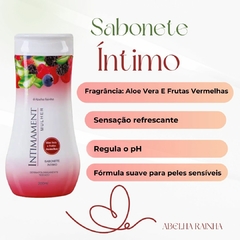 Kit 5 Sabonete Íntimo Aloe Vera E Frutas Vermelhas INTIMAMENT Abelha Rainha 200ml - Importados da Malu