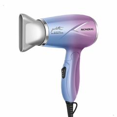 Secador de Cabelo By Juliette 1200W Cabo Dobrável SCT-JU-03 Azul-Rosa Bivolt Mondial - comprar online