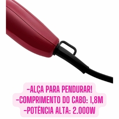 Kit Secador de Cabelo Light Marsala Gama + Difusor Cachos Definidos Secagem Perfeita - comprar online