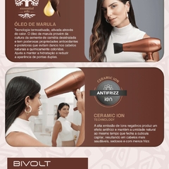 Secador de Cabelo Gama Marula Profissional Super Potente 2000W Auto Bivolt Ar Frio Anti Frizz Ceramic Íon na internet