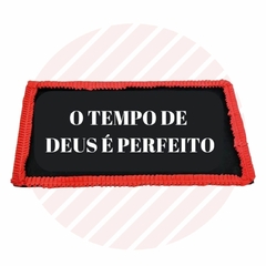 Tapete Em PVC Capacho Com Frase O Tempo de Deus é Perfeito - loja online