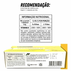 Vitamina D 2000ui 30 Cápsulas De 500mg Eurofito REF 49785 - loja online