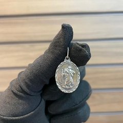 Pingente Medalha São Cristóvão 2,2X1,7cm Prata Legítima 925 - comprar online