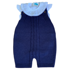 Romper Trançado Fio Seridó - Azul Marinho - comprar online