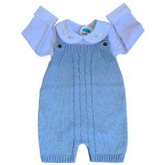 Romper Trançado Fio Seridó - Azul Claro - comprar online