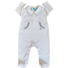 Macacão Baby Pima Navio Branco - comprar online