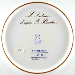 Plato en porcelana de Sèvres -circa 1890/1910 en internet