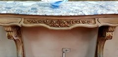 Consola de estilo Luis XVI, con tapa de mármol - comprar online
