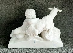 Grupo en porcelana esmaltada Capodimonte -1890. - comprar online