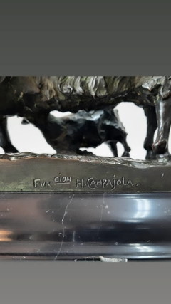 Escultura cera perdida Firmada E. Camilli - Capdepont Antiques