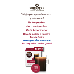 NUEVO CAFÉ AMERICANO - Caja x 16 Cápsulas DOLCE GUSTO - Giro Cafe Mas