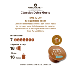 PROMO!! 3 Cajas x 16 Cápsulas - CAFE AU LAIT Descremado - Dolce Gusto. - comprar online