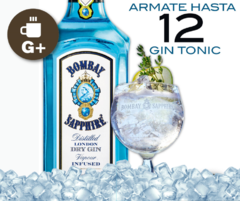 GIN Bombay Sapphire x 750 ml. - Giro Cafe Mas