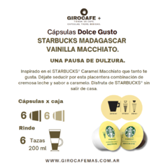 STARBUCKS - DOLCE GUSTO - Madagascar Vainilla Macchiato x 12 Cápsulas. - comprar online