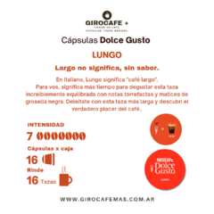 Lungo - Caja X 16 Cápsulas Dolce Gusto - comprar online