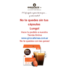 Lungo - Caja X 16 Cápsulas Dolce Gusto - Giro Cafe Mas