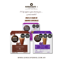 PACK x 3 CAJAS DOLCE GUSTO - SABORES ESPECIALES