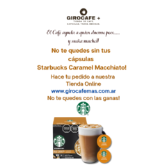 STARBUCKS - DOLCE GUSTO - Caramel Macchiato x 12 Cápsulas - Giro Cafe Mas