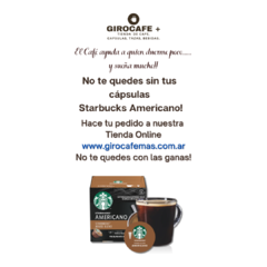 STARBUCKS - DOLCE GUSTO - Americano x 12 Cápsulas - Giro Cafe Mas