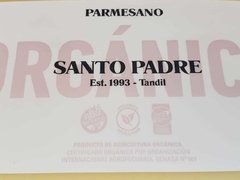 Queso Parmesano orgánico certificado Santo Padre horma x 3 kgs. (aprox). Precio x kg. - comprar online