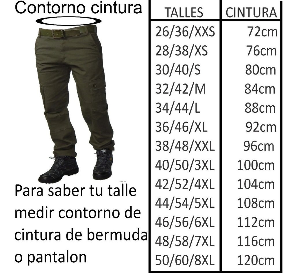 Talle xl pantalon best sale hombre