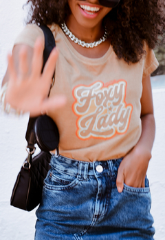 T-shirt Babylook Foxy Lady - loja online
