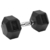 PAR MANCUERNA CROMADA HEXAGONAL RECUBIERTA EN GOMA DUMBELL 17.5 Kg - comprar online