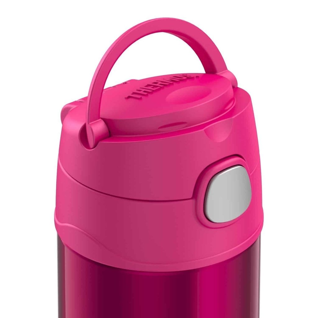 Insulated Straw Water Bottle | Kids Insulated Bottle | Thermos Bottle 12  Ounce Bottle - by Primo Passi (Pink)