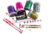 Party kit - 5 geles con glitter + 5 strass autoadhesivos