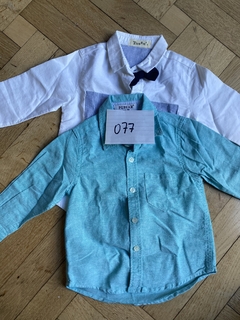 077 - Set camisas x 2 - Talle 2 a 3 años