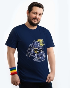 Camiseta Plus Size Batman em tinta e rabiscos